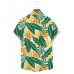 Men's Hawaiian Leaf Print Shirt 96182731X